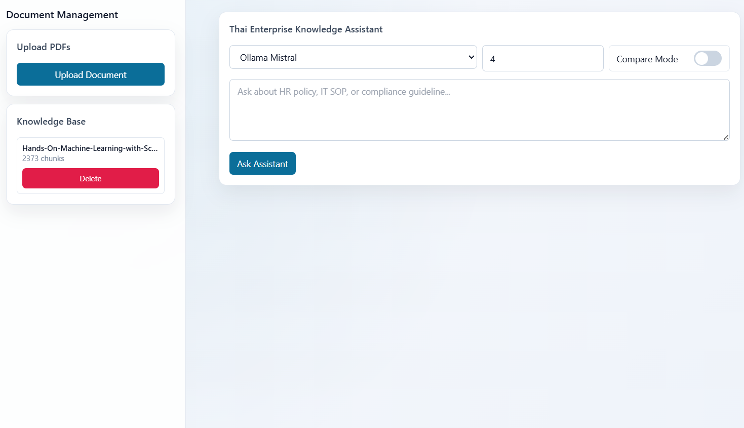RAG Knowledge Assistant Chatbot